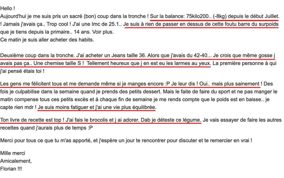 « J’ai acheté un Jean taille 36 alors que j’avais du 42-40… Je crois que même gosse j avais pas ça… »