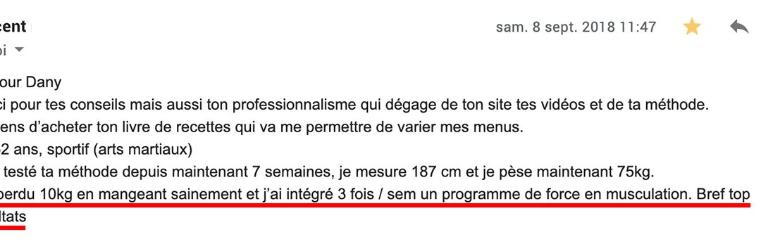 « J’ai perdu 10kg en mangeant sainement »