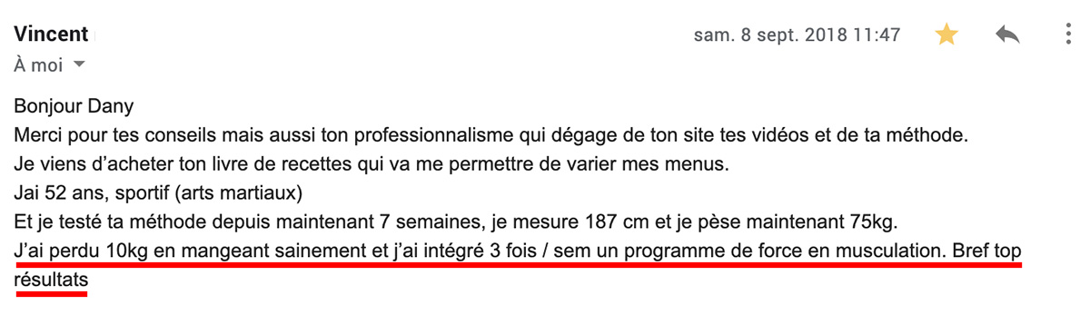 Témoignage Vincent : J'ai perdu 10kg en mangeant sainement