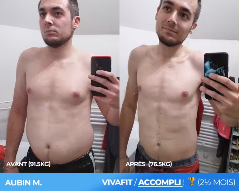 aubin a perdu 15kg