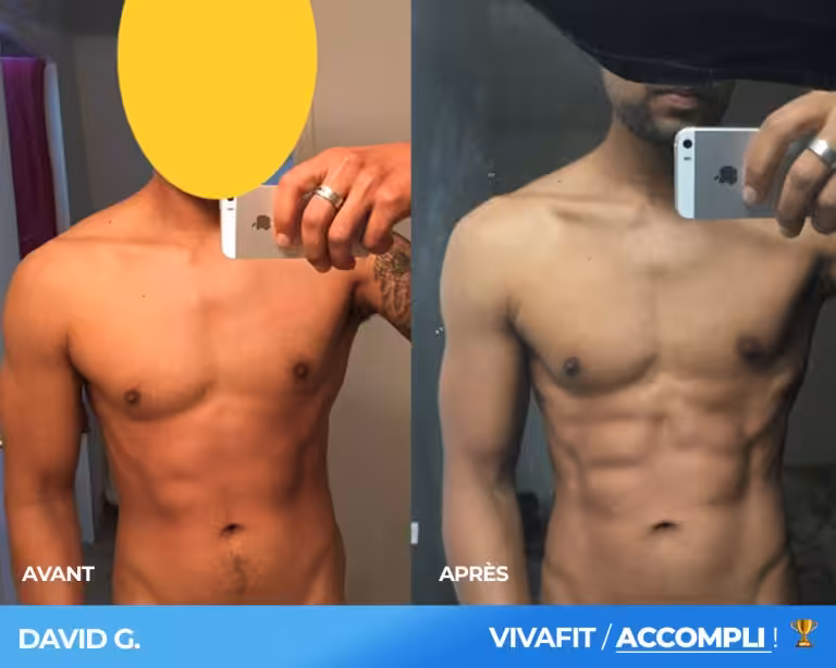 transformation abdos david
