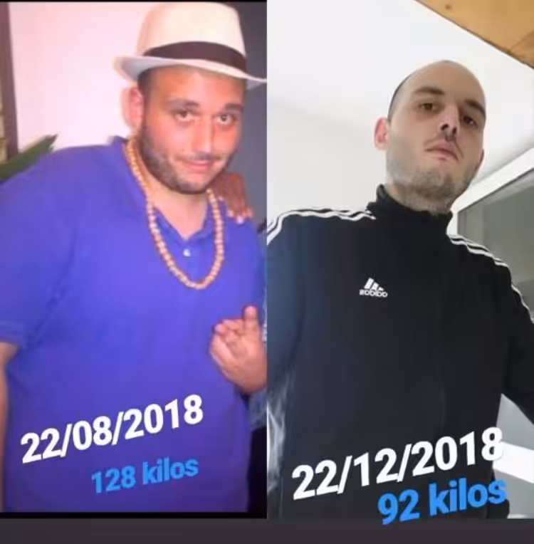 transformation lewis : perte de poids 36kg